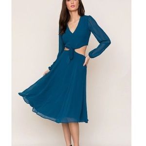Yumi Kim Open Heart Dress Teal